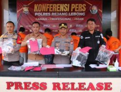 Polres Rejang Lebong Ringkus 9 Pelaku Narkoba, Sabu 6,88 Gram Disita