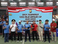 Turnamen Tenis Meja Kapolda Bengkulu Cup 2025 Resmi Dibuka
