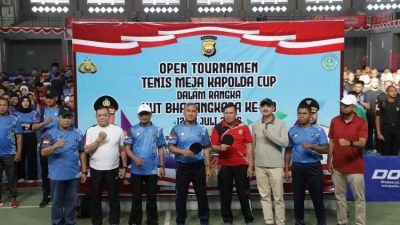 Turnamen Tenis Meja Kapolda Bengkulu Cup 2025 Resmi Dibuka