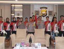 Kapolda Bengkulu Terima Kunjungan Tim Taekwondo Polda Bengkulu