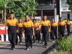Kapolda Pimpin Olahraga Bersama Jalan Sehat