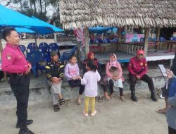 Ditpamobvit Polda Bengkulu Patroli Dialogis di Objek Wisata Pantai Panjang