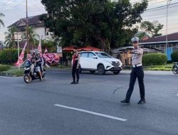 Polda Bengkulu Gelar Commander Wish, Pengaturan Lalu Lintas Pagi di Berbagai Titik