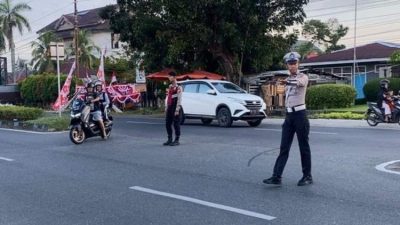 Polda Bengkulu Gelar Commander Wish, Pengaturan Lalu Lintas Pagi di Berbagai Titik