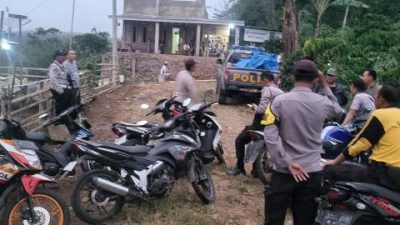 Polsek Bermani Ulu Gerebek Judi Sabung Ayam di Desa Tebat Pulau