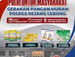 Besok, Polres Rejang Lebong Gelar Pasar Murah