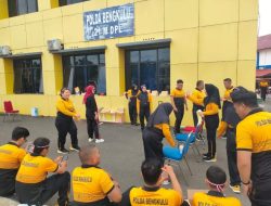 Biro Perencanaan Polda Bengkulu Gelar Lomba Usai Olahraga Bersama