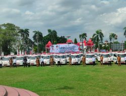 Kapolda Hadiri Penyerahan 130 Ambulans Desa, Kado Kemerdekaan Gubernur Bengkulu