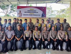 Tegaskan Profesionalisme dan Disiplin, Kapolres Rejang Lebong Beri Arahan di Polsek Bermani Ulu