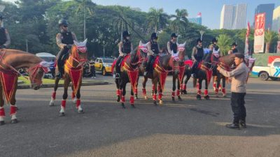 Pasukan Berkuda Turangga Amankan HUT RI ke-80