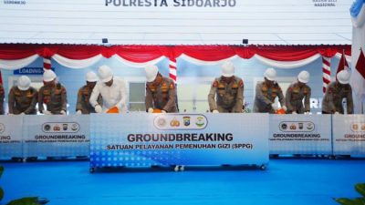 Kapolri Hadiri Groundbreaking di Sidoarjo, Polri Sudah Miliki 458 SPPG