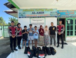 Jumat Berkah, Ditsamapta Polda Bengkulu Berbagi Sembako ke Dua Panti Asuhan