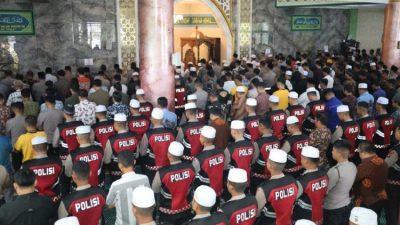 Polda Kalsel Gelar Shalat Ghaib dan Do’a Bersama untuk Almarhum Affan Kurniawan