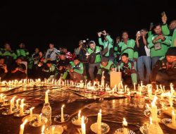 Ojol di Jatim Bersama Polri dan TNI Doa Bersama untuk Affan