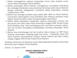 NasDem Nonaktifkan Ahmad Sahroni dan Nafa Urbach, Surya Paloh Minta Maaf ke Rakyat