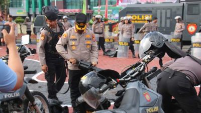 Polres Rejang Lebong Gelar Apel Siaga, Cek Peralatan Dalmas