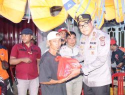 Polres Lampung Barat Salurkan Bantuan untuk Korban Banjir Suoh