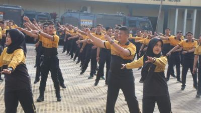 Wakapolda Bengkulu Ajak Personel Jaga Kebugaran Lewat Olahraga Rutin