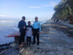 Patroli Dialogis Polda Bengkulu Jaga Keamanan Pantai Panjang