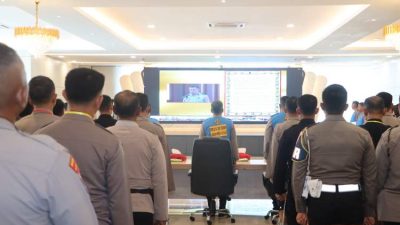 Polda Bengkulu Ikuti Sumpah dan Penandatanganan Pakta Integritas Seleksi Dikbangum Terpadu 2025