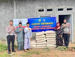 Jumat Berbagi, Ditlantas Polda Bengkulu Bantu Bangun Rumah Tahfiz