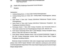 Pemprov Bengkulu Terbitkan Surat Edaran Perlindungan Pekerja Rentan