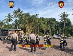 Polwan Ditsamapta Polda Bengkulu Latihan Kendaraan Raimas Patroli