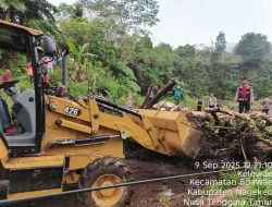 8 Titik Longsor di Jalur Aegela–Nangaroro, Polisi Lakukan Penanganan Darurat