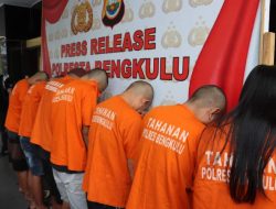 Polresta Bengkulu Tangkap 11 Tersangka Narkoba dalam 3 Pekan
