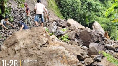 Longsor, Tutup Akses Desa Lebong Tandai