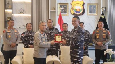 Kapolda Terima Kunjungan Courtesy Call Danlanal Bengkulu, Sinergitas dan Kerjasama Ditingkatkan