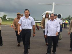 Kapolda Sambut Kedatangan Menko Infrastruktur di Bandara Fatmawati Soekarno