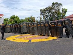 Batalyon B Pelopor Brimob Gelar Latihan Gabungan PHH