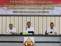 Bidkum Polda Bengkulu Gelar Penyuluhan Hukum KUHP Nasional