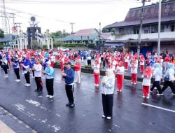 HKG PKK ke-53 di Rejang Lebong Meriah, Warga Senam dan Belanja UMKM di Tengah Gerimis