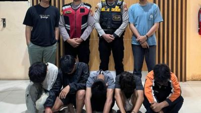 Aksi Brutal Gagal Total, 5 Remaja Geng Motor Ditangkap