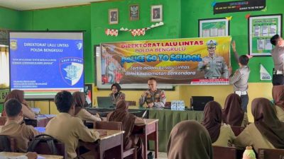 Police Goes to School, Edukasi Pelajar SMPN 9 tentang Tertib Lalu Lintas