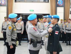 Wakapolri Upacara Purna Tugas 139 Personel Garuda Bhayangkara