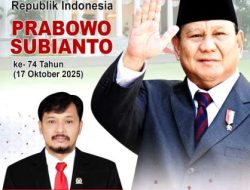 Ulang Tahun ke-74, Presiden Prabowo Dapat Ucapan Hangat dari Ketua Gerindra Bengkulu
