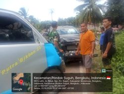 Laga Kambing di Air Bikuk, Dua Mobil Rusak Berat, Satu Luka