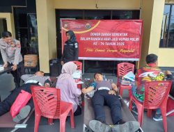 Peringati HUT ke-74 Humas Polri, Polresta Bengkulu Gelar Donor Darah Serentak