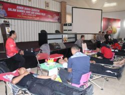 HUT ke-74 Humas Polri, Polda Bengkulu Gelar Donor Darah Wujudkan Semangat Humanis