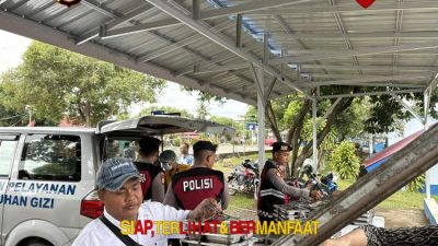 Ditsamapta Polda Bengkulu Kawal Distribusi Makan Bergizi Gratis ke Sekolah