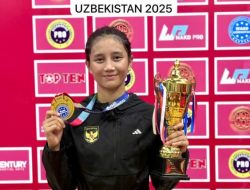 Polwan Sumut Sabet Emas di Piala Dunia Kickboxing Uzbekistan