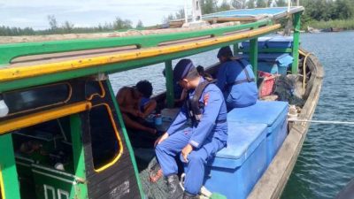 Ditpolairud Patroli Perairan Dengan Kapal Polisi XXVII-2024 di Perairan Karang Lebar