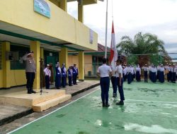 Dirpolairud Polda Bengkulu Ajak Pelajar SMPN 12 Jadi Generasi Tangguh dan Cinta Tanah Air