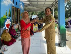 Pemdes Marga Mulya Sakti Salurkan Bantuan Gizi untuk Ibu Hamil dan Lansia