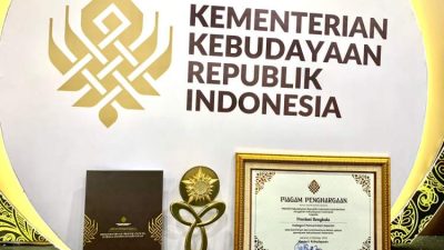 Bengkulu Raih Penghargaan Nasional atas Dedikasi Lestarikan Budaya