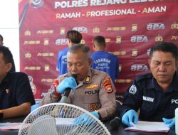 Dua Spesialis Pembobol Rumah di Rejang Lebong Diringkus