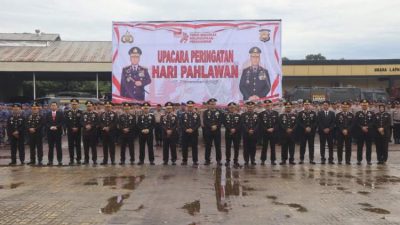 Kapolda Bengkulu Pimpin Upacara Hari Pahlawan di Polda Bengkulu